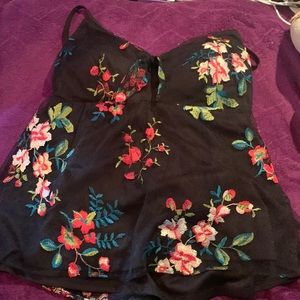 Candies black floral top